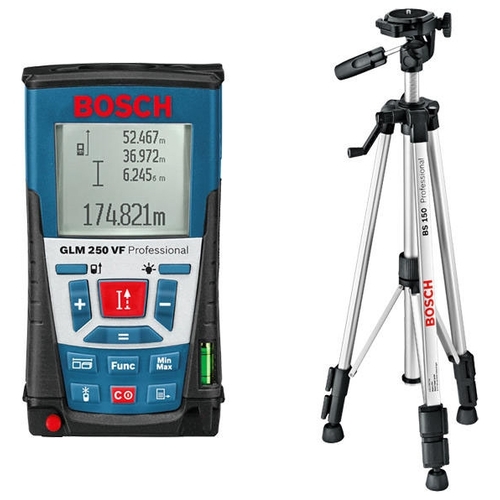 Дальномер лазерный BOSCH GLM 250 VF + BS 150 Professional 0.615.994.02J