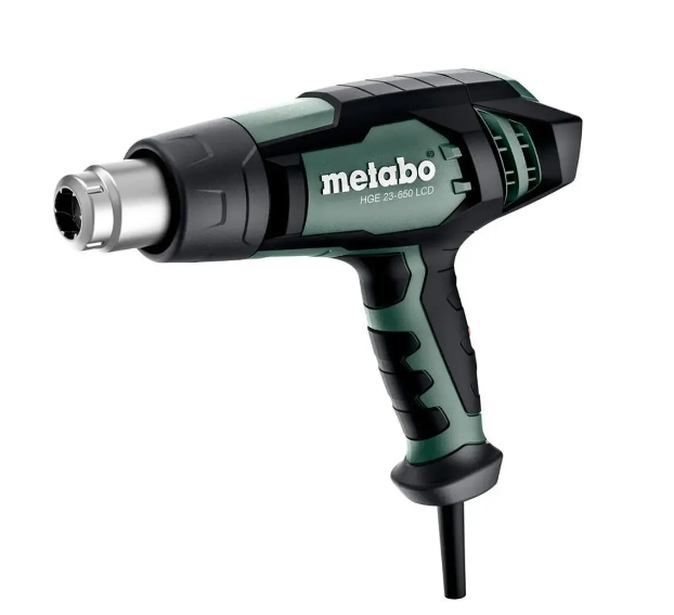 Строительный фен Metabo HGE 23-650 LCD, арт. 603065500 (кейс)