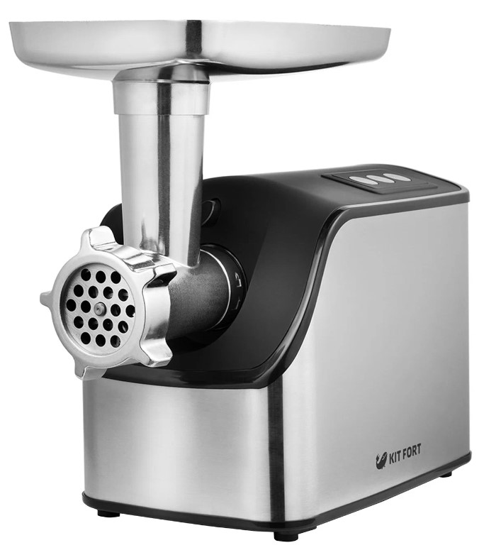 Мясорубка Kitfort KT-2103 серебристый/черный
