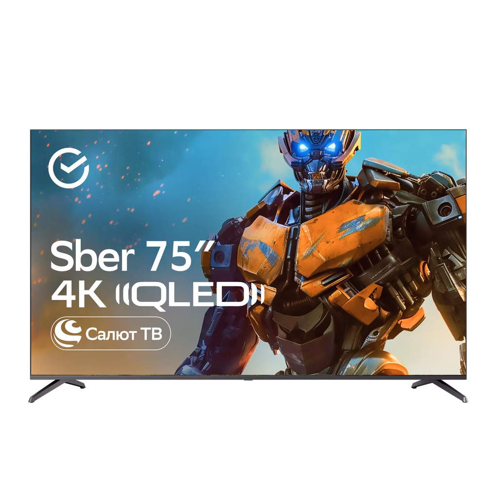 Телевизор Sber SDX-75UQ5231, титан