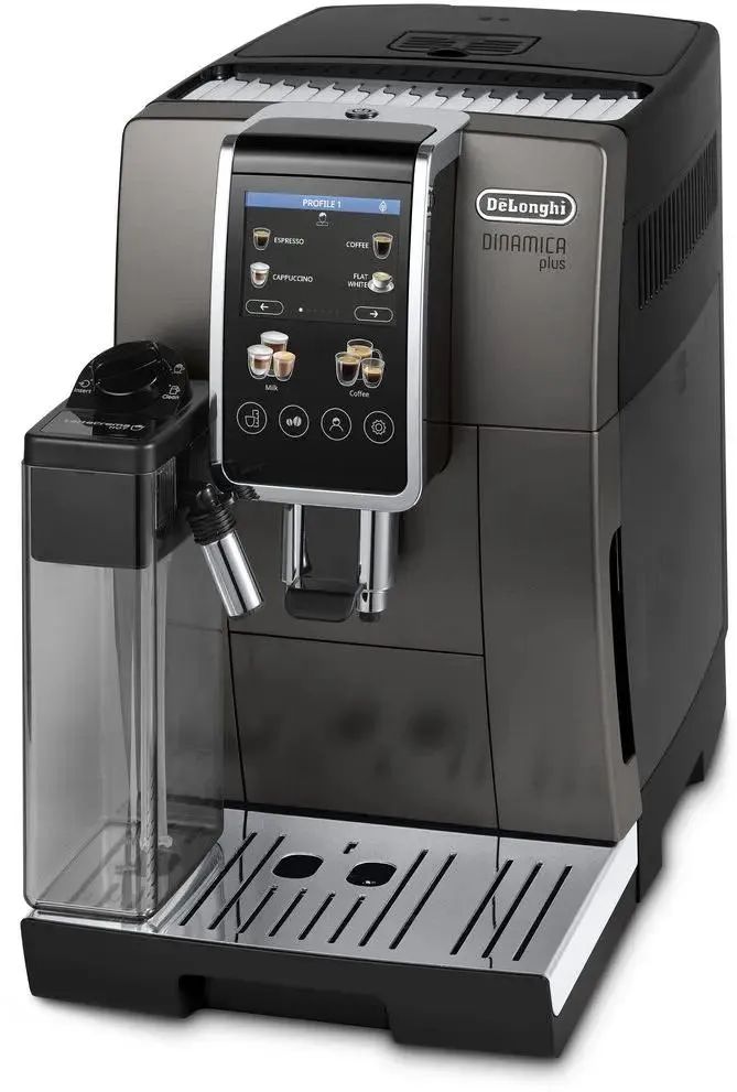 Кофемашина автоматическая DeLonghi Dinamica Plus ECAM380.95.TB, черный/серый