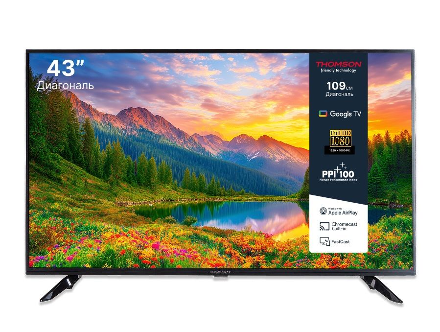 Телевизор Thomson T43USM5310, черный