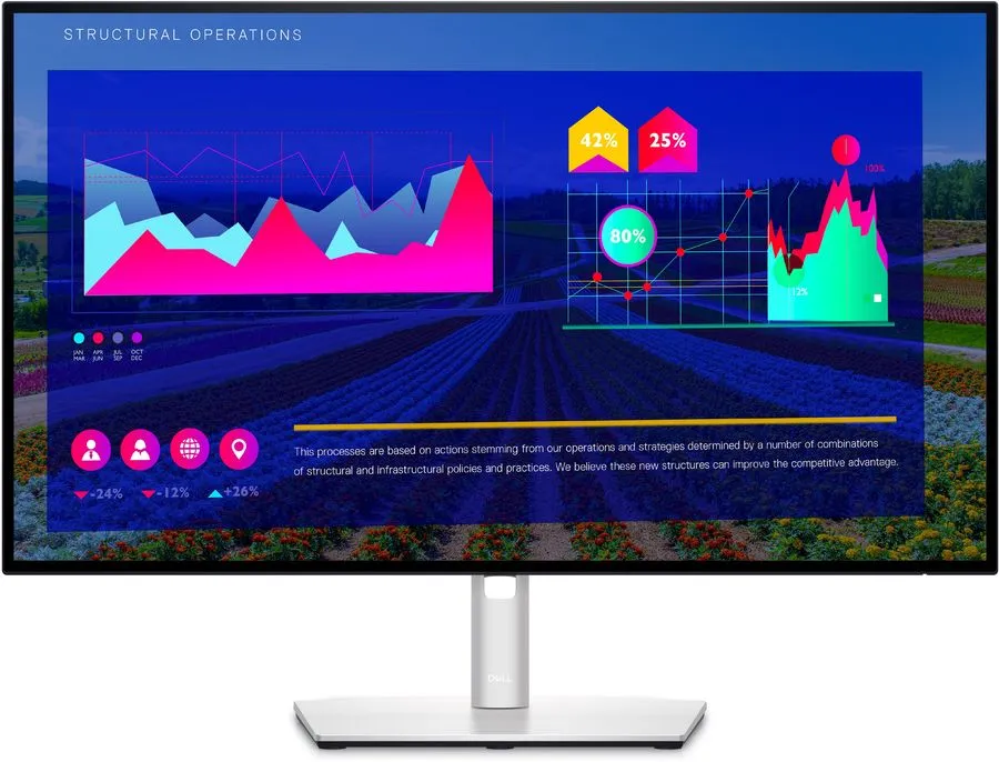 Монитор DELL U2722D черный