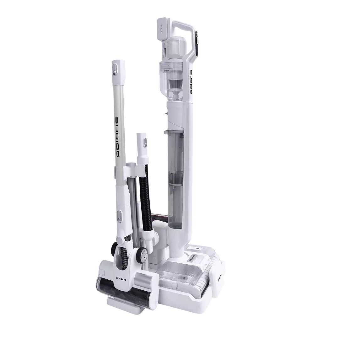 Пылесос вертикальный моющий Polaris PVCW 8090, белый