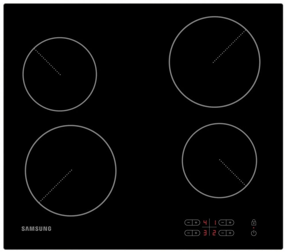 Варочная панель электрическая Samsung NZ64T3506AK/WT, черный