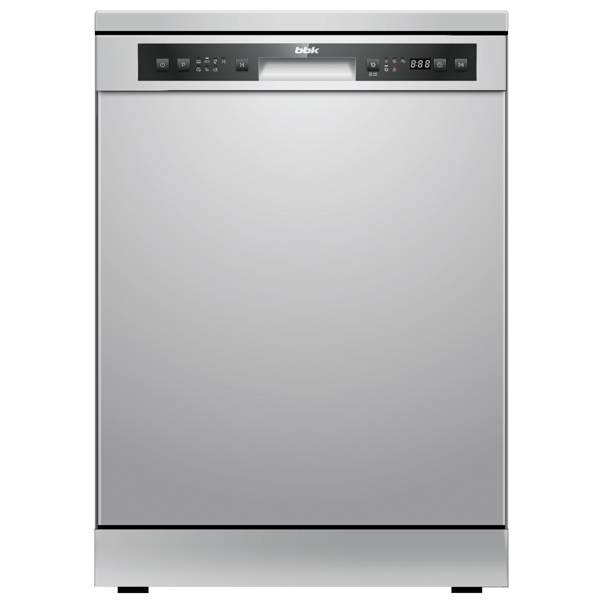 Посудомоечная машина BBK 60-DW120D, серебристый