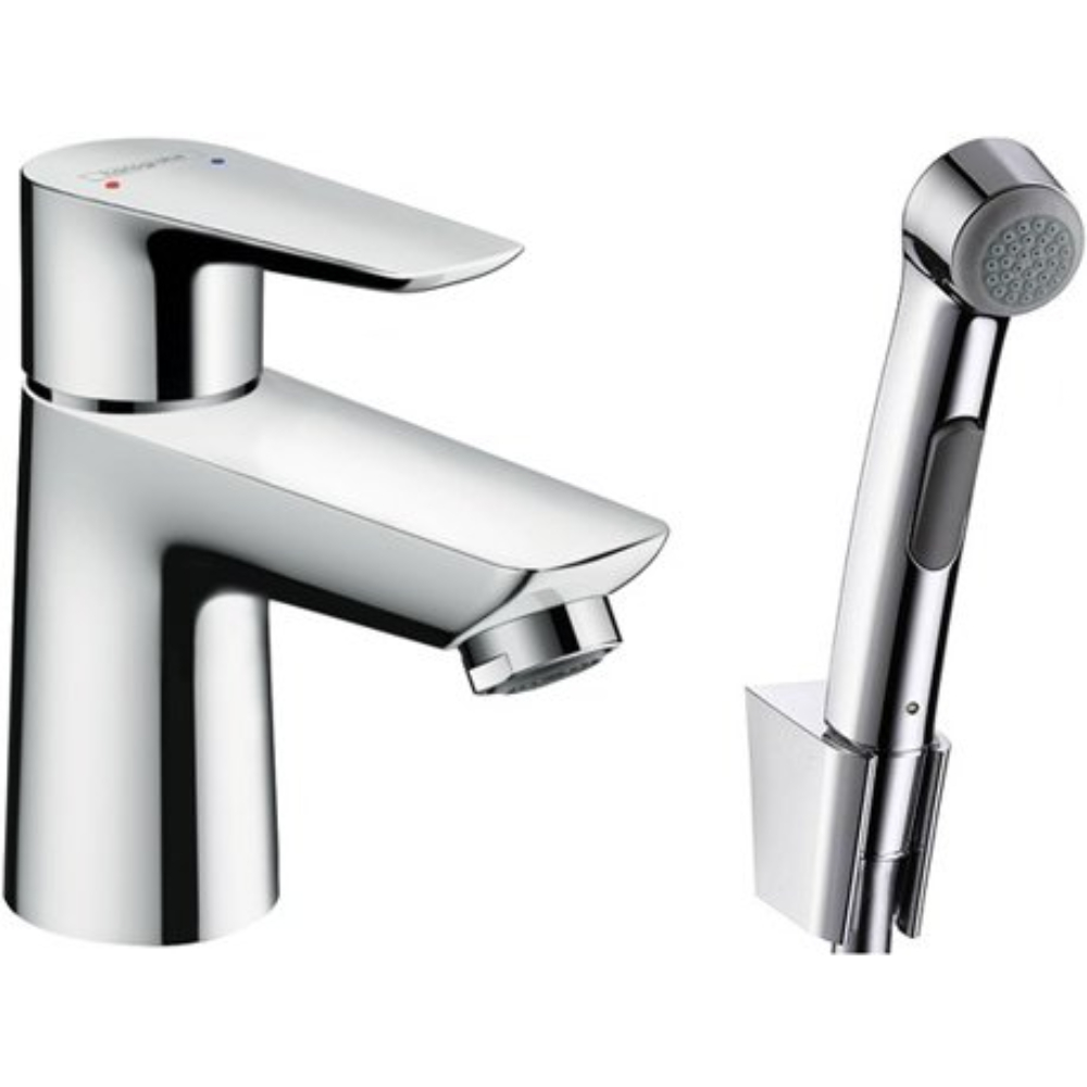 Смеситель для раковины Hansgrohe Talis E 71729000 с гигиеническим душем, хром