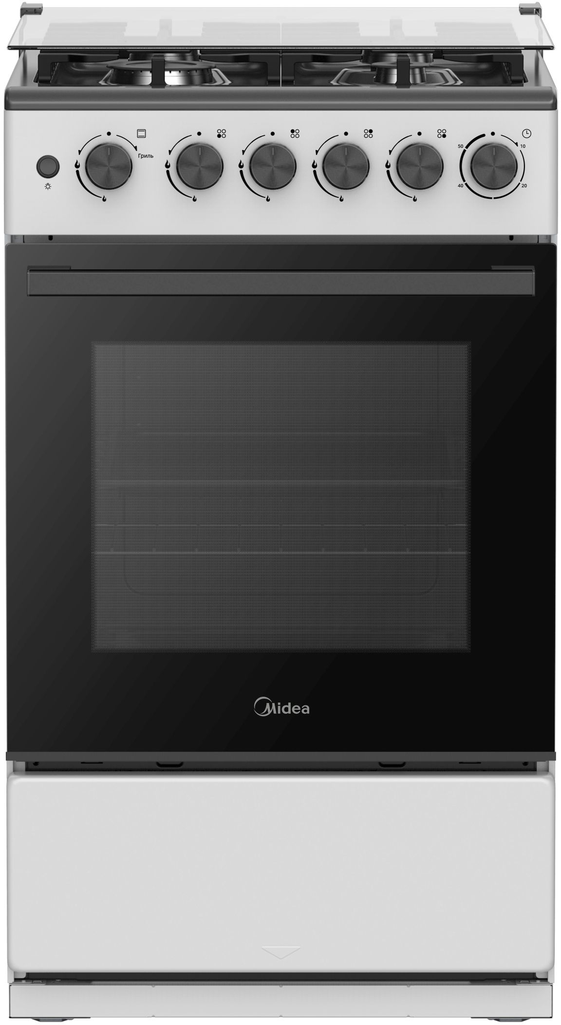 Плита газовая Midea MFO-M4G20T0E(SL), серебристый
