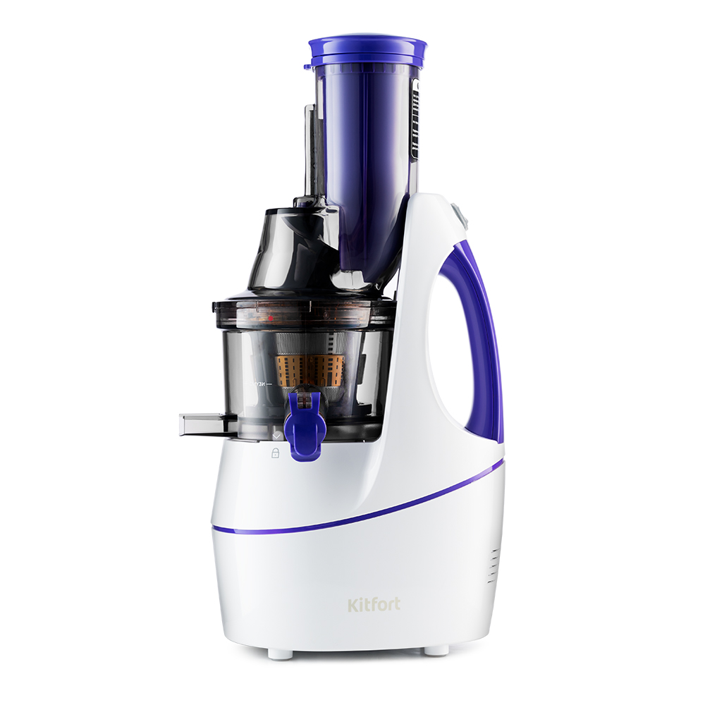 Соковыжималка Kitfort KT-1104 фиолетовый/белый