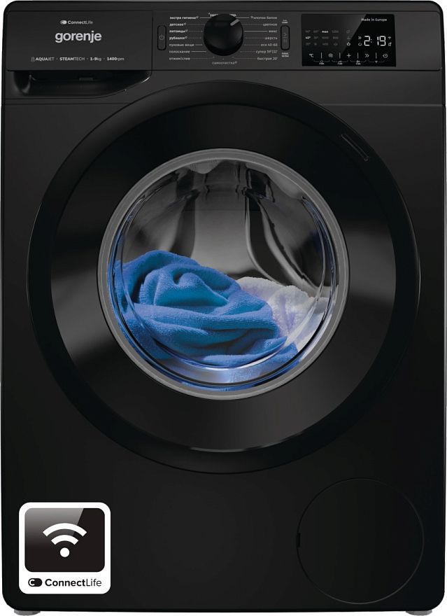 Стиральная машина Gorenje WPNEI94A1SWIFI/BC, черный