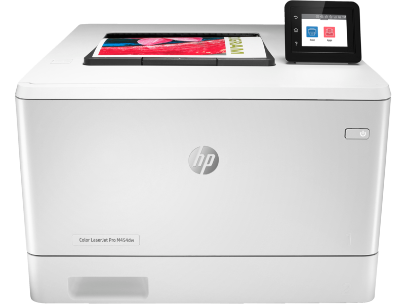 Принтер лазерный HP Color LaserJet Pro M454dw (W1Y45A), белый