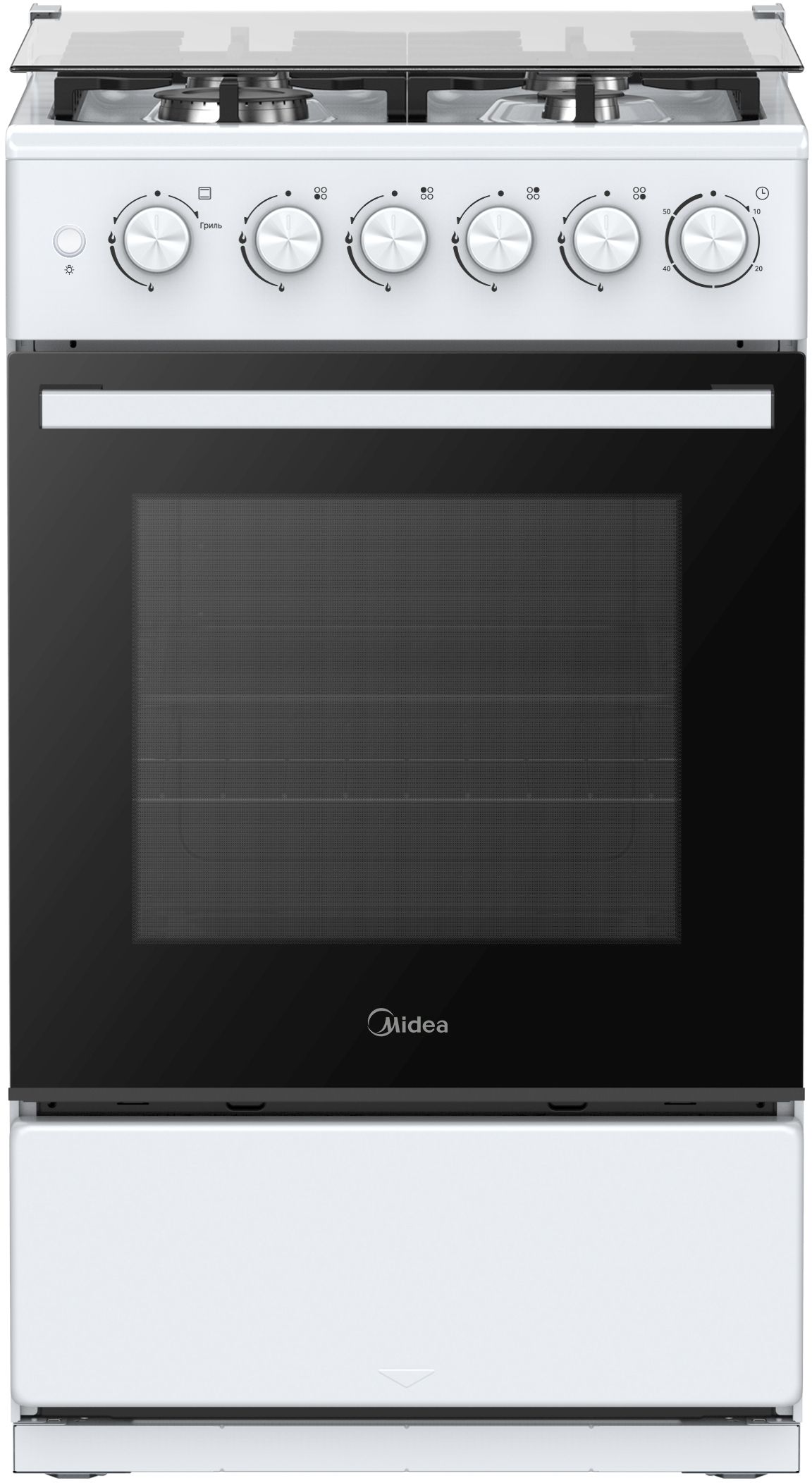 Плита газовая Midea MFO-M4G20T0E(WH), белый