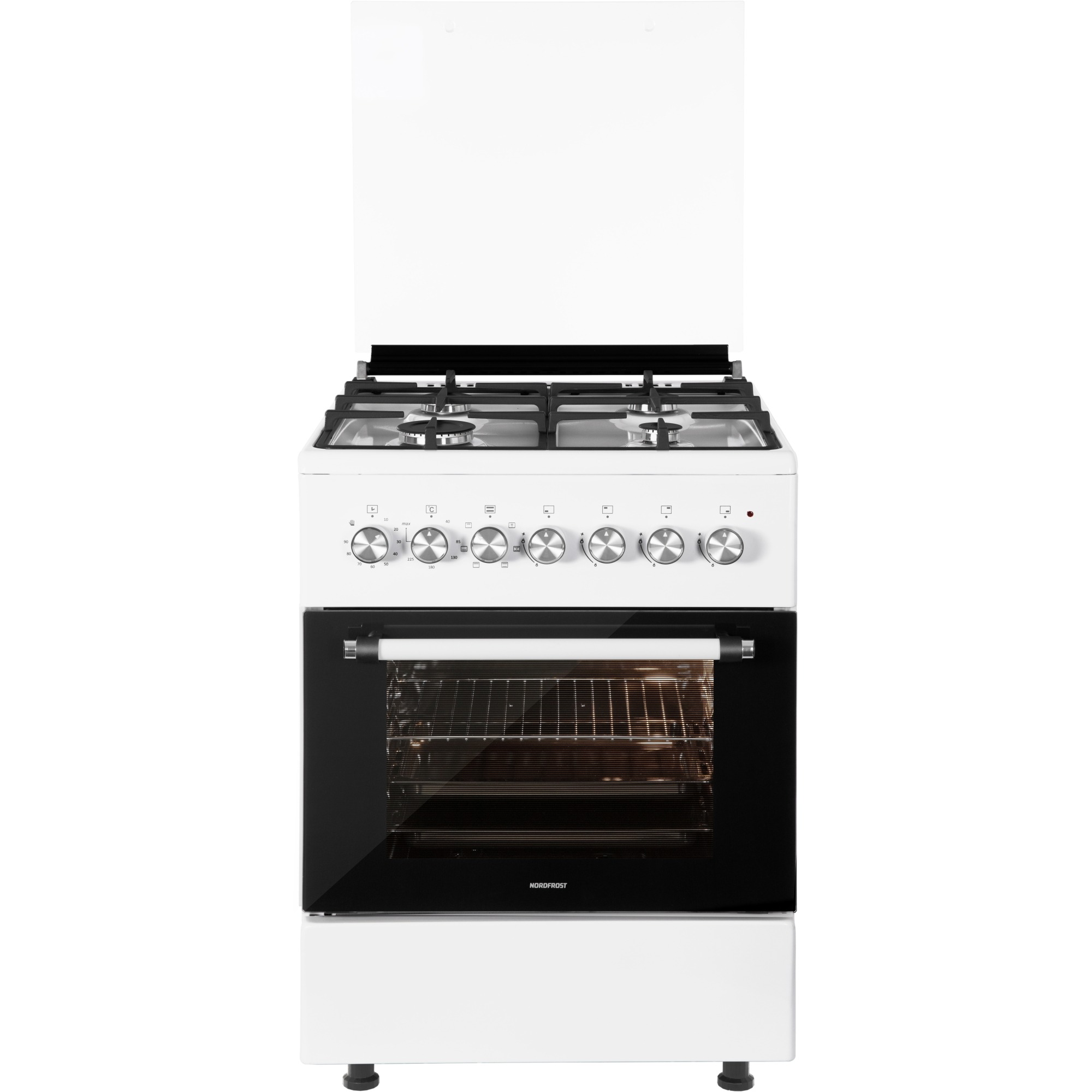 Плита комбинированная NORDFROST GE 6064 W белый