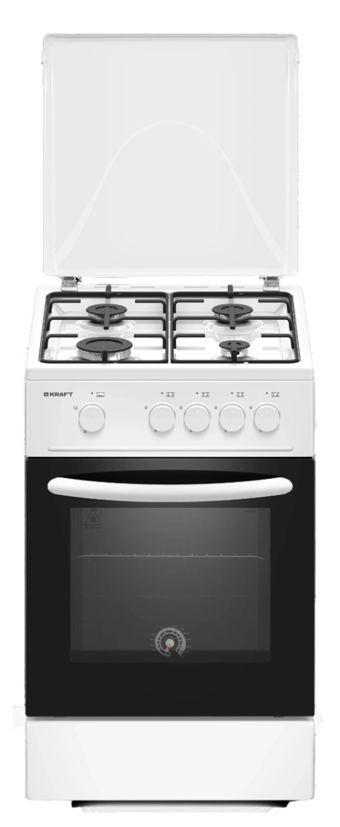 Плита газовая KRAFT KF-FSK5301GW, белый