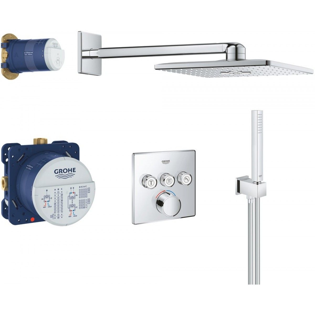 Душевой комплект Grohe Smart Control 34712000 (с внутренней частью)