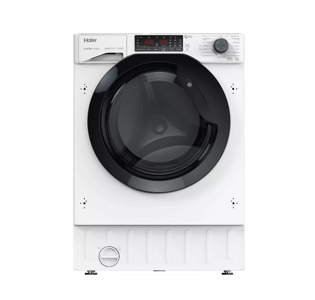 Стирально-сушильная машина встраиваемая Haier HWDQ90B416FWB-RU, белый
