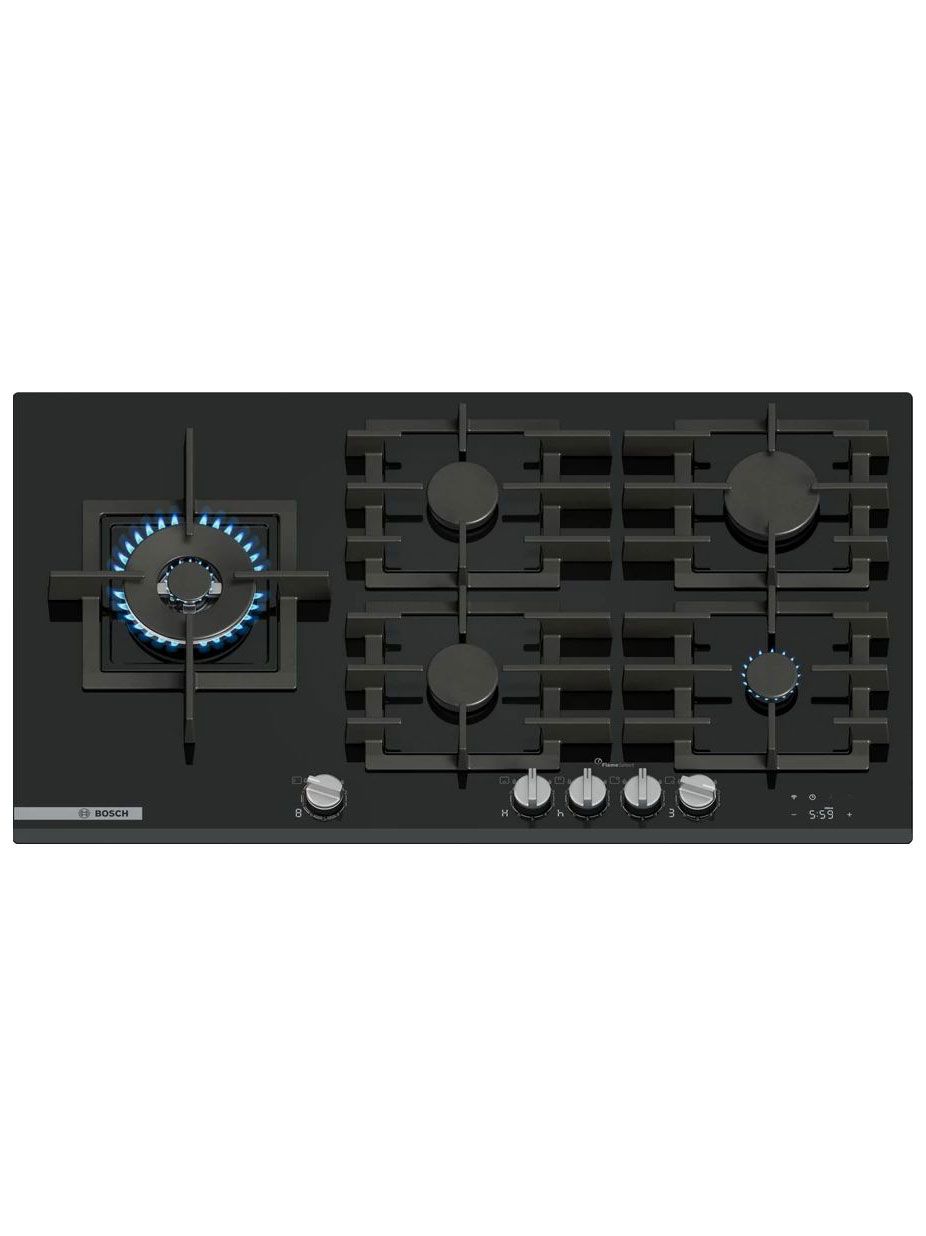 Варочная панель газовая Bosch PRS9A6H40, черный