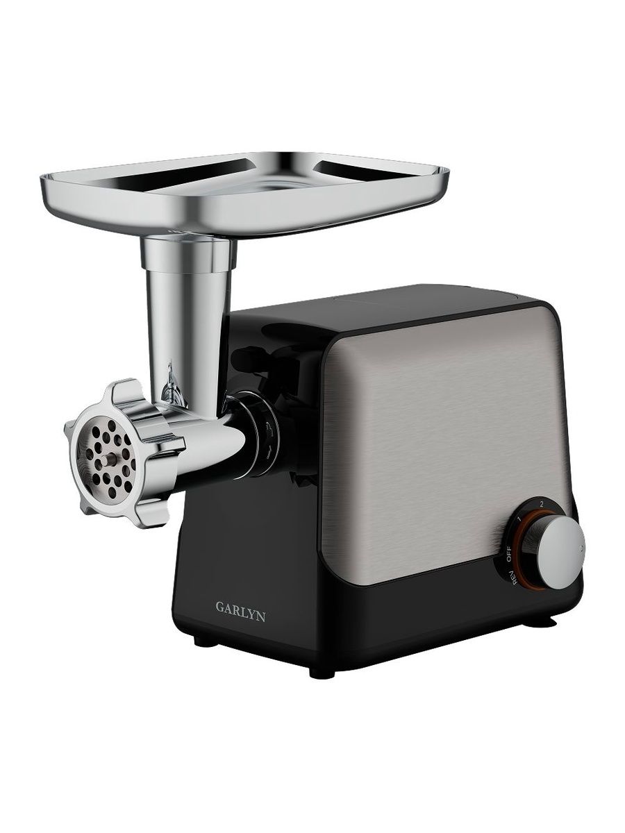 Мясорубка электрическая GARLYN MG-1500, серый/черный