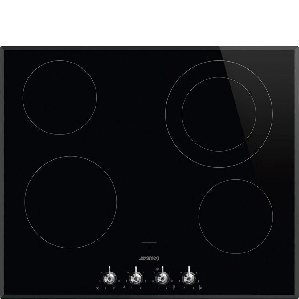 Варочная панель электрическая Smeg SE364ETBM, черный