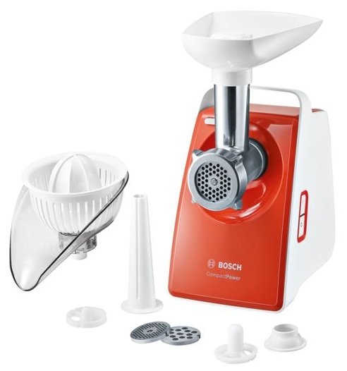Мясорубка Bosch MFW 3630 белый/красный
