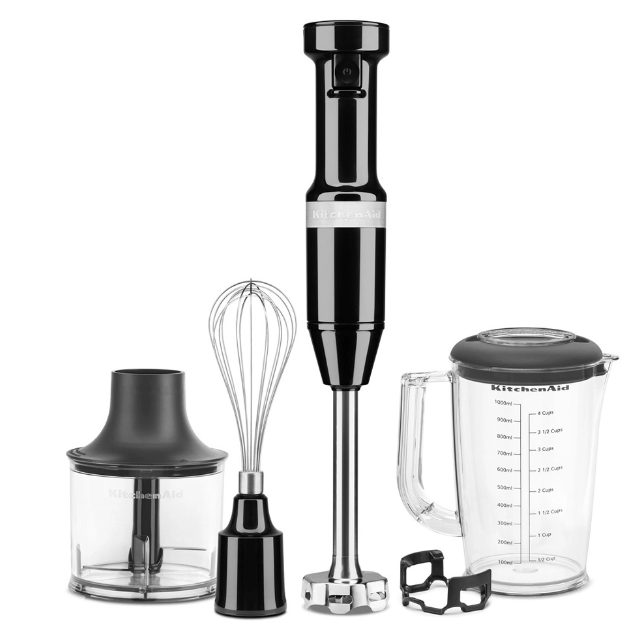 Блендер погружной KitchenAid 5KHBV83EOB, черный