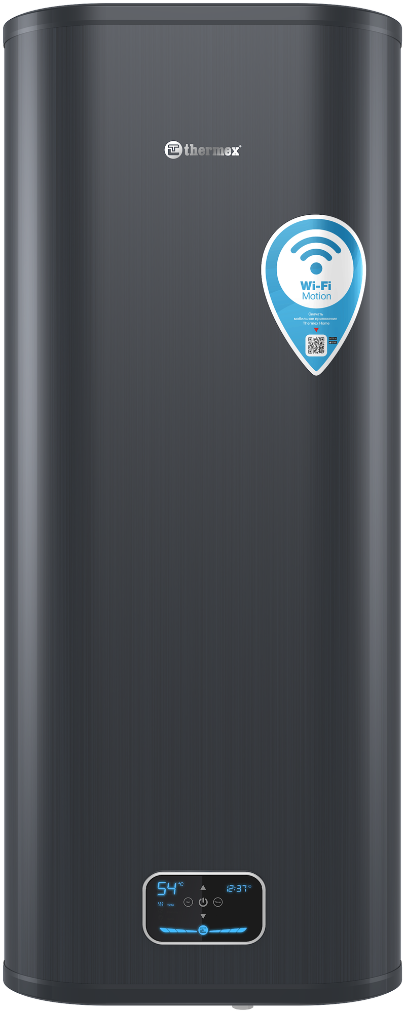 Водонагреватель накопительный электрический Thermex ID 100 V (pro) Wi-Fi, черный
