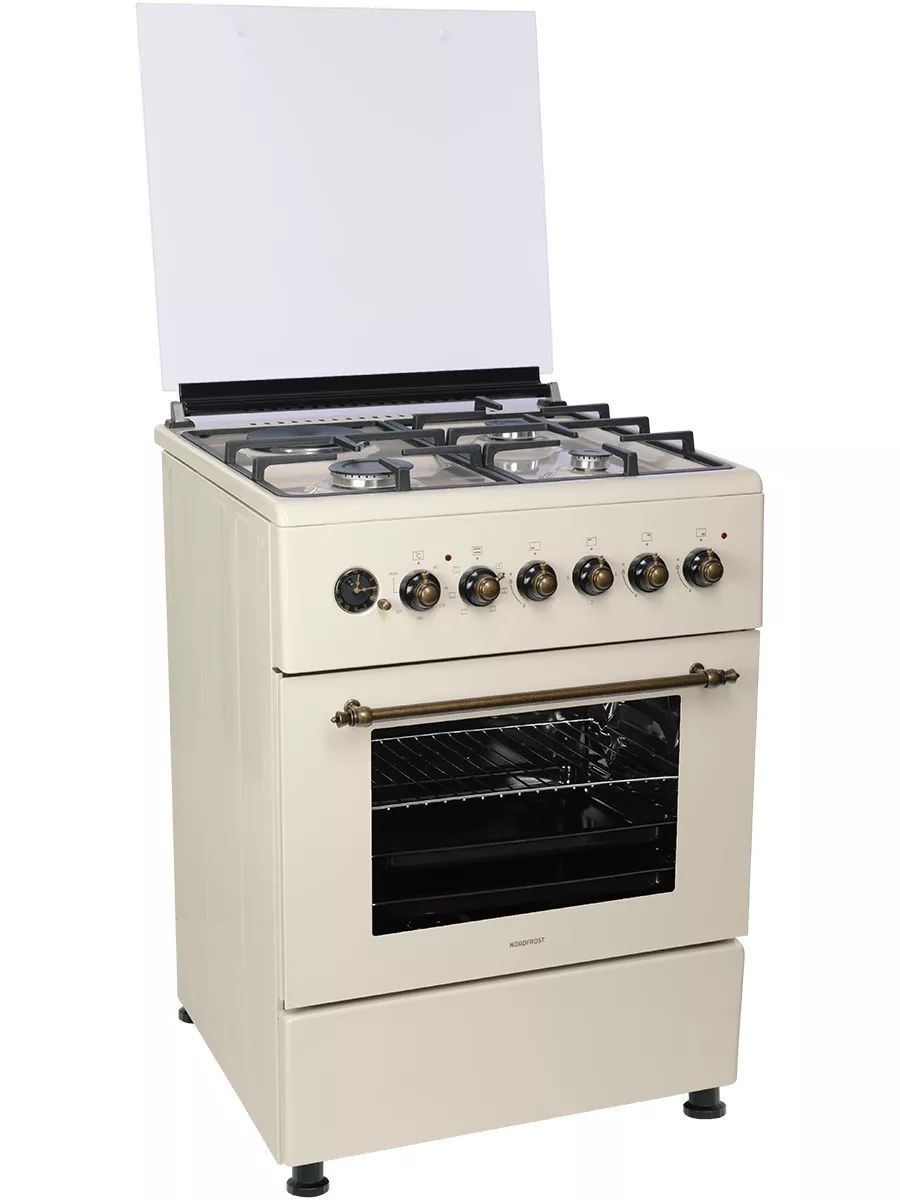 Плита комбинированная NORDFROST GE 6162 YR, бежевый