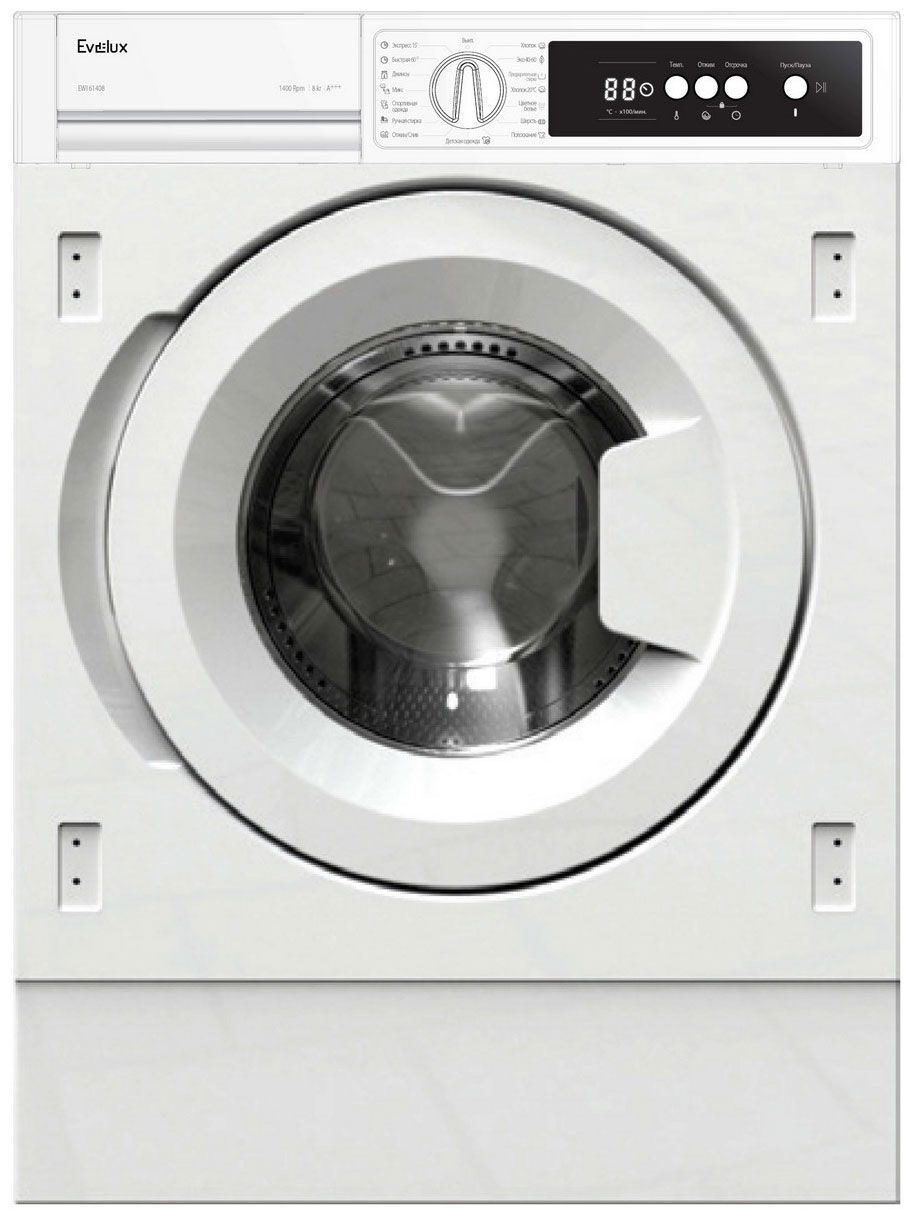 Стиральная машина встраиваемая EVELUX EWI 61408, белый