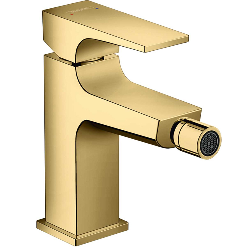 Смеситель для биде Hansgrohe Metropol 32520990 (с донным клапаном), золото
