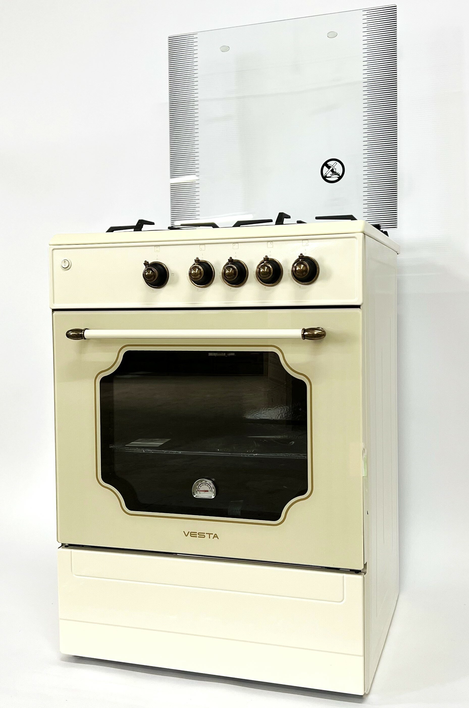 Плита газовая Vesta Bergamo VGG 10-G Retro, бежевый