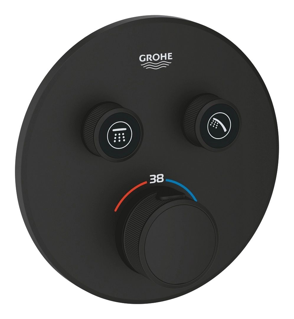 Смеситель для душа термостатический Grohe Grohtherm 29507KF0 (внешняя часть), черный