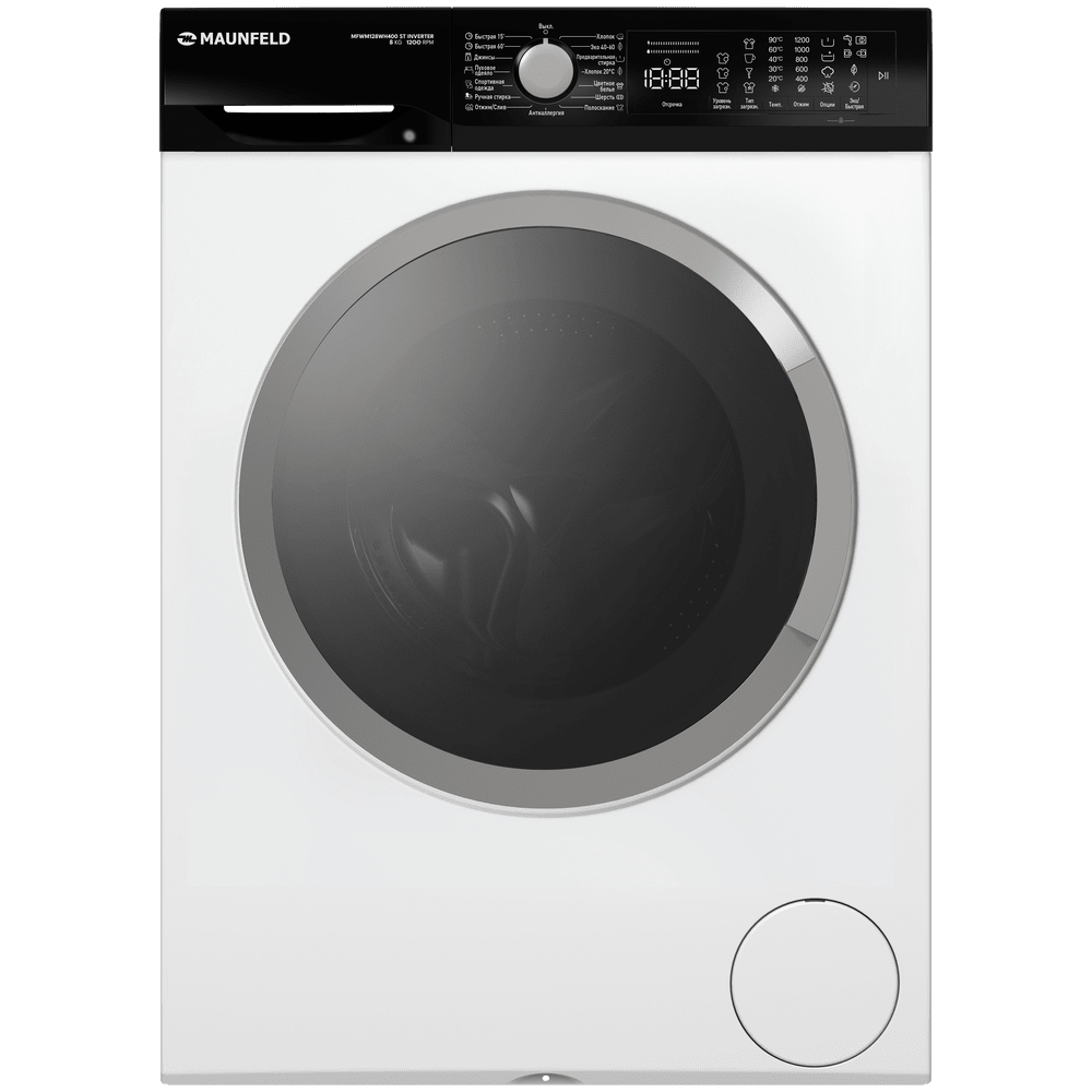 Стиральная машина Maunfeld MFWM128WH400 ST Inverter, белый