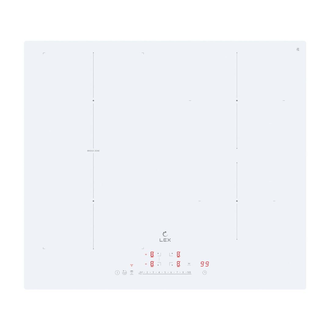 Варочная панель индукционная LEX EVI 641A I WH, белый