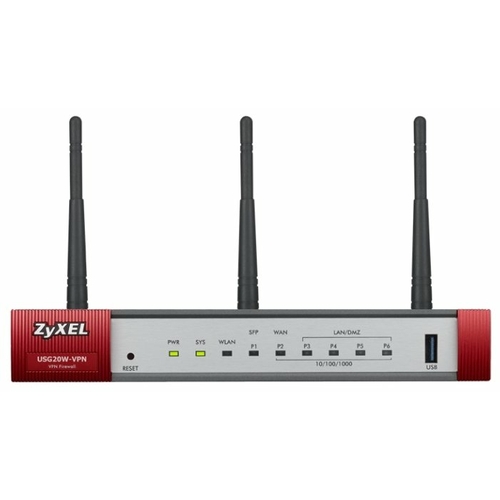 Wi-Fi роутер ZYXEL USG20W-VPN серебристый