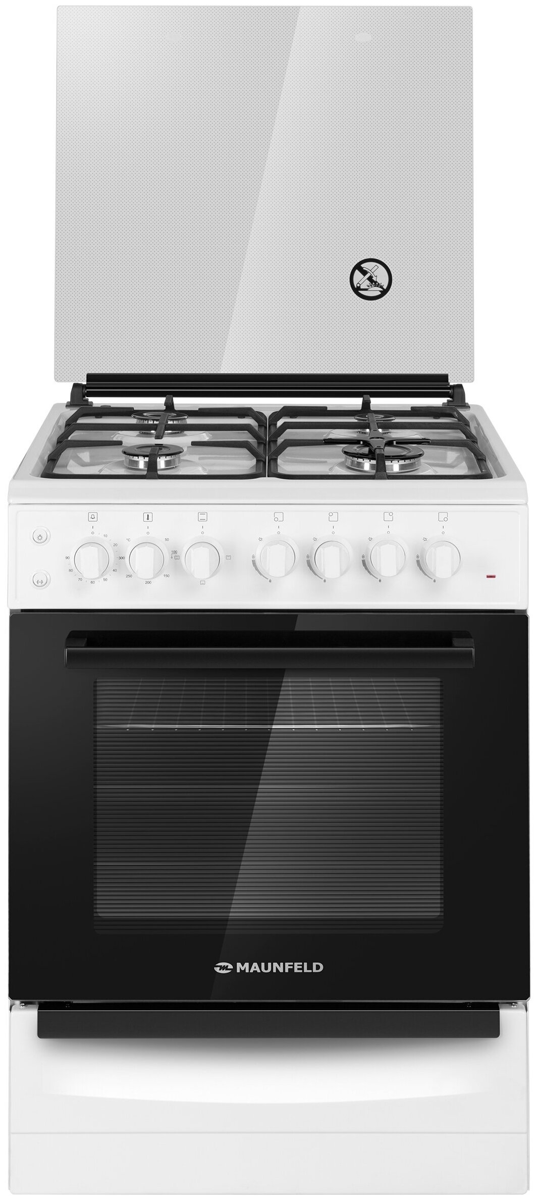 Плита комбинированная Maunfeld MGC60ECW04, белый
