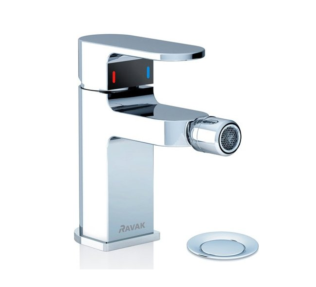 Смеситель для биде Ravak Chrome CR 055.00 X070055 (с донным клапаном), хром