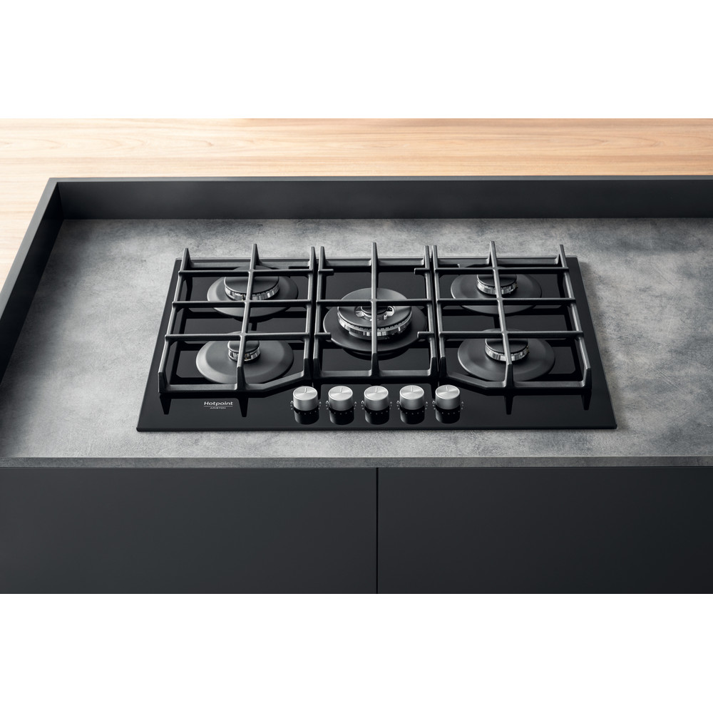 Газовая варочная панель Hotpoint-Ariston HAGS 72F/BK