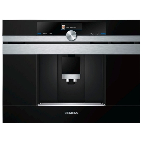 Кофемашина автоматическая встраиваемая Siemens CT636LES6, черный/нержавеющая сталь