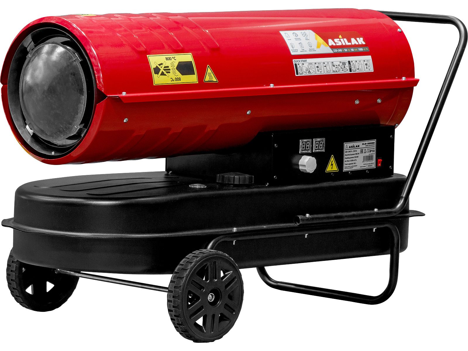 Тепловая пушка дизельная Asilak SLD-50000 прямой (AS6312-3)