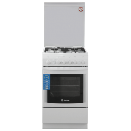 Плита газовая De Luxe 506040.11г (кр) ЧР, белый