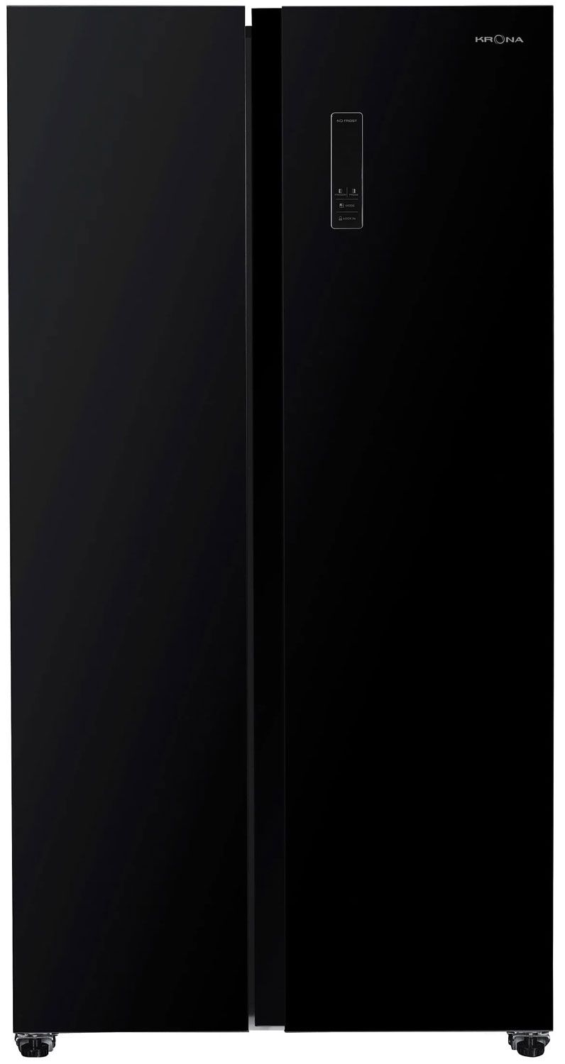 Холодильник Side-by-Side Krona Eiskalt 9159 SBS TNF Dark Inox, черная нержавеющая сталь