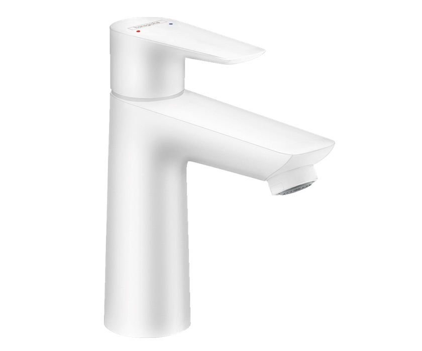Смеситель для раковины Hansgrohe Talis 110 71710700 (с донным клапаном), белый матовый
