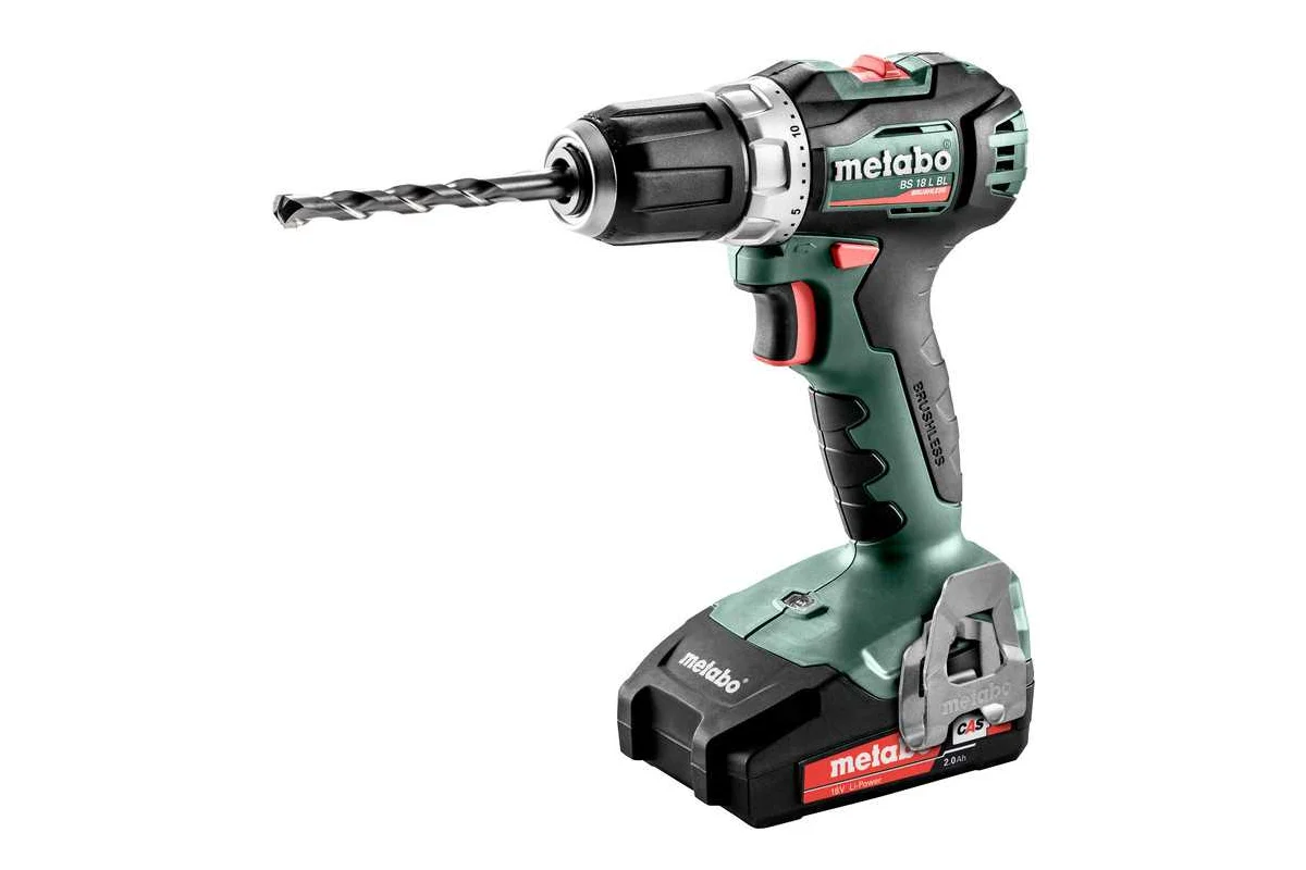 Дрель-шуруповерт аккумуляторная Metabo BS 18 L BL, арт. 613155500 (кейс, с 2 АКБ и ЗУ)