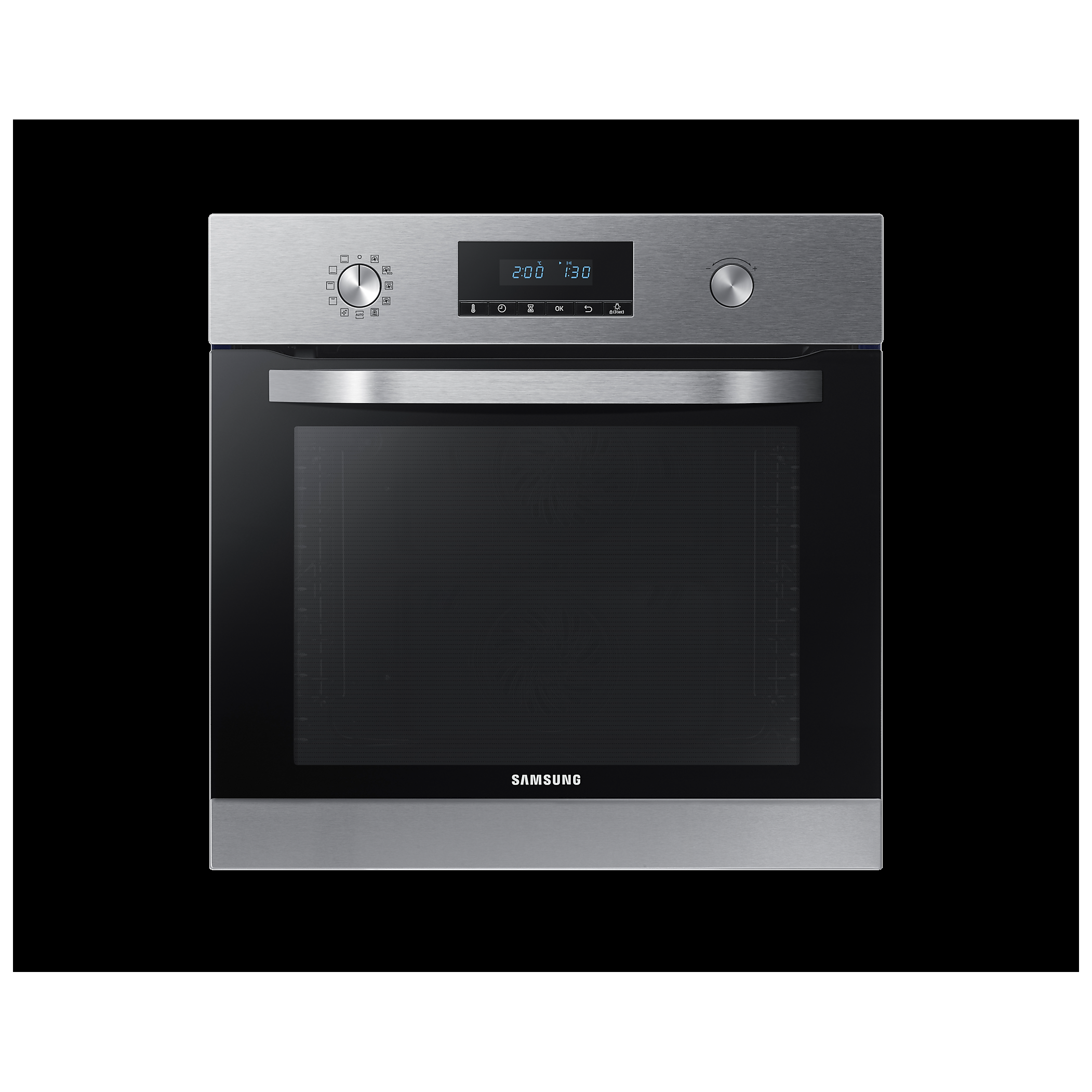 Духовой шкаф электрический Samsung NV68R3370BS/WT, нержавеющая сталь