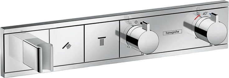 Смеситель для душа встраиваемый Hansgrohe RainSelect 15355000 (внешняя часть), хром