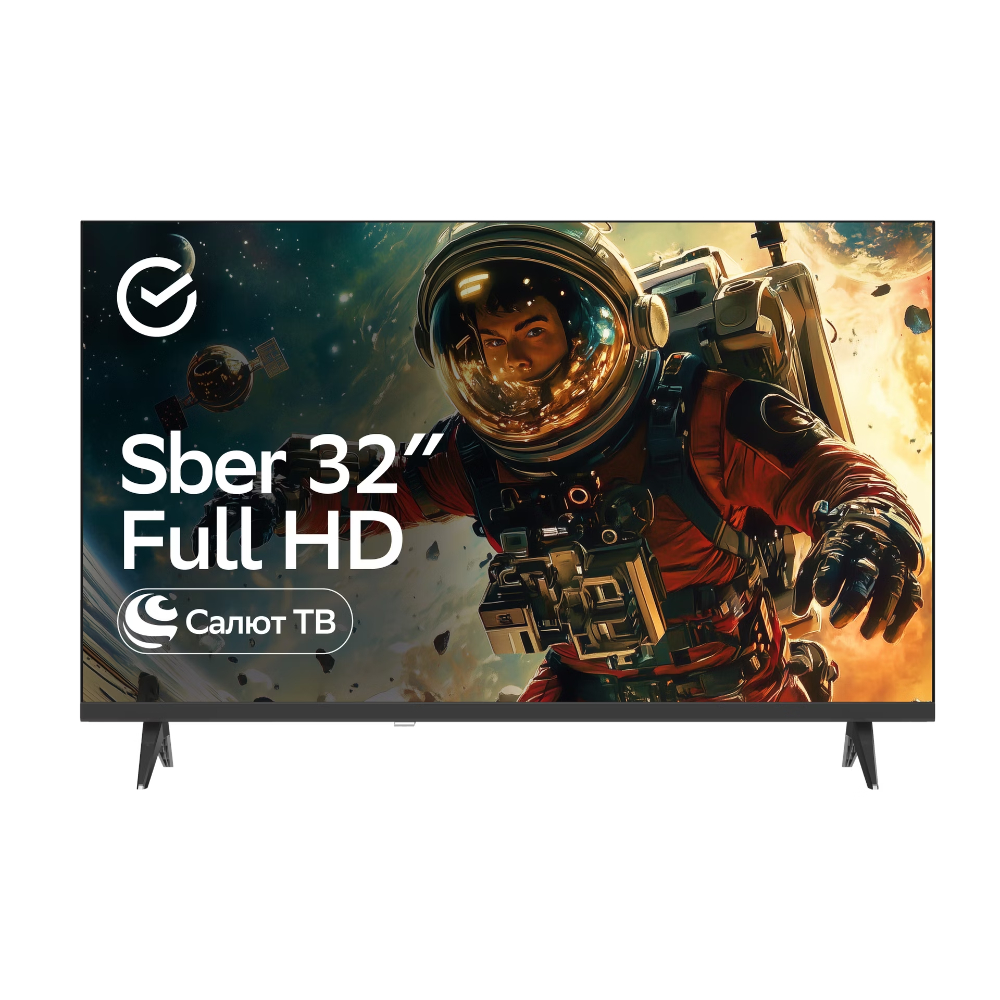 Телевизор Sber SDX-32F3112, черный