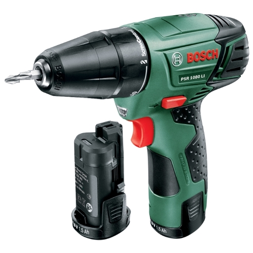 Дрель-шуруповерт BOSCH PSR 1080 LI 1.5Ah x2 Case