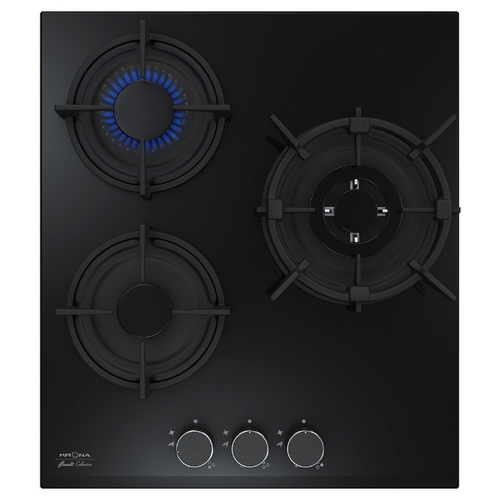 Варочная панель газовая Krona FIERO 45 BL, черный