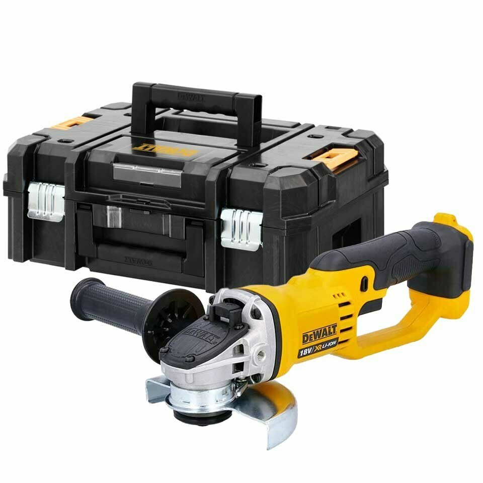 Угловая шлифмашина (болгарка) DeWALT DCG412NT, кейс, без АКБ и ЗУ