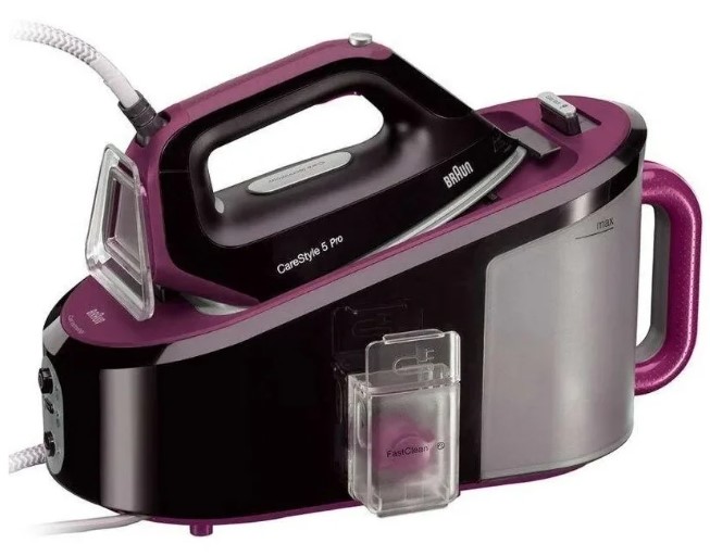 Парогенератор Braun CareStyle 5 IS5155 BK, сиреневый/черный